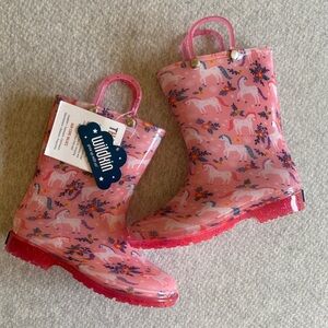 Wildkin Pink Unicorn Rain Boots